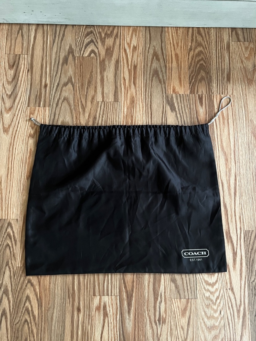 COACH Brown Silk Drawstring Dust Bag